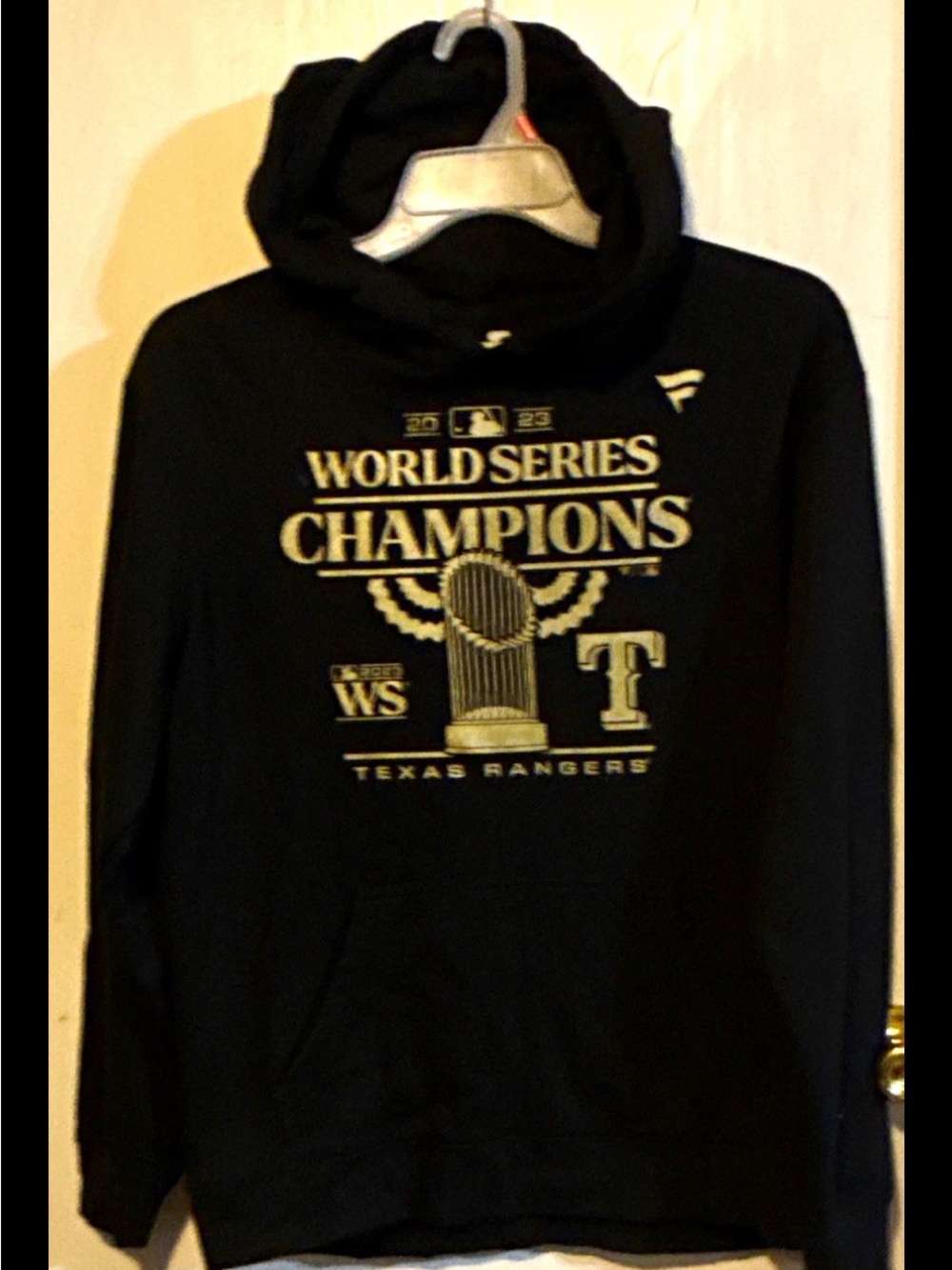 Fanatics Black & Gold Texas Rangers World Series Champions Hoodie